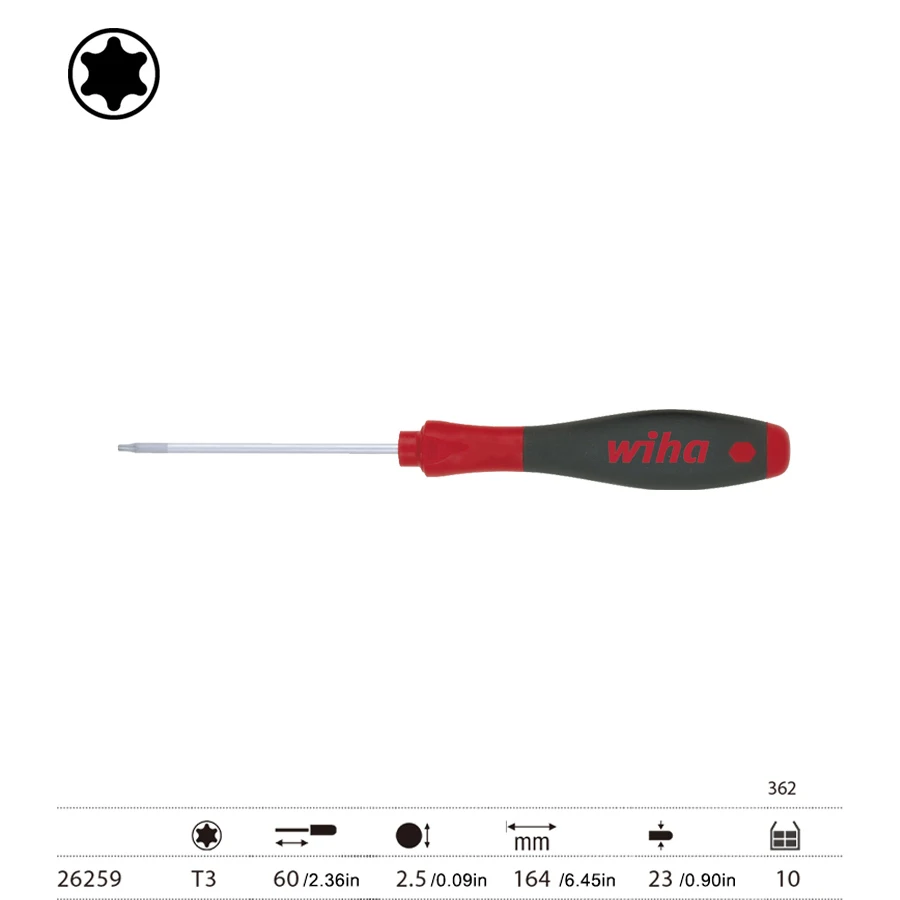 

Магнитная отвертка WIHA с T3 T4 T5 T6 T7 T8 T9 T10 T15 T20 профессиональные инструменты для ремонта NO.362