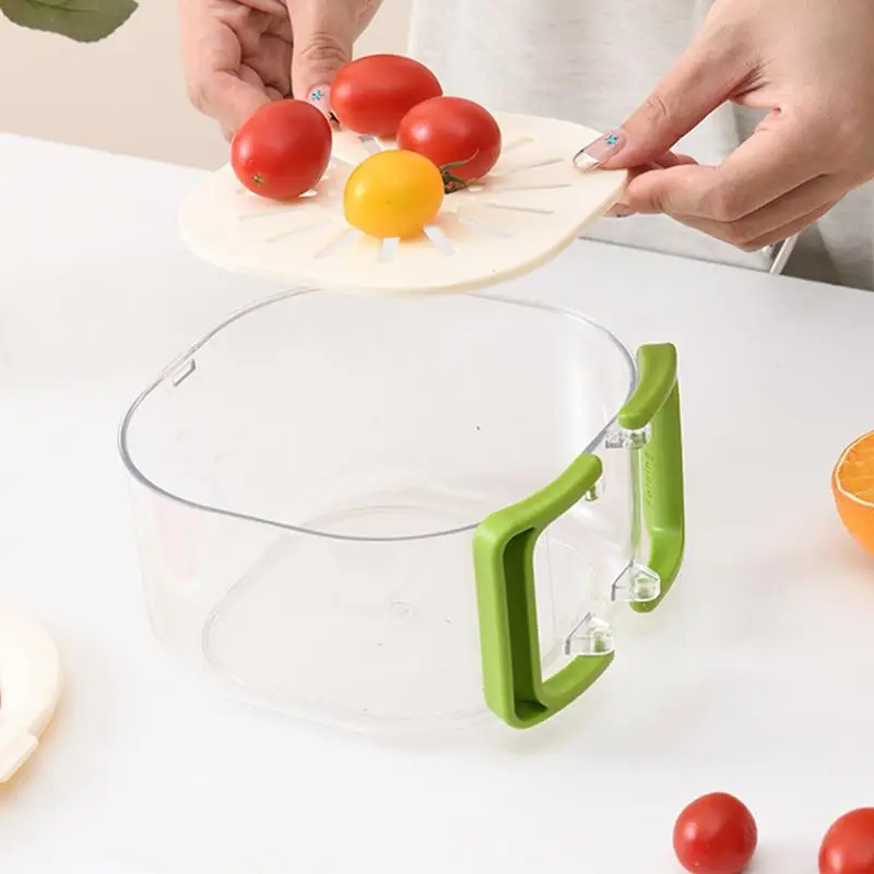 Корзина для мытья фруктов сливная корзина чистки многофункциональный контейнер