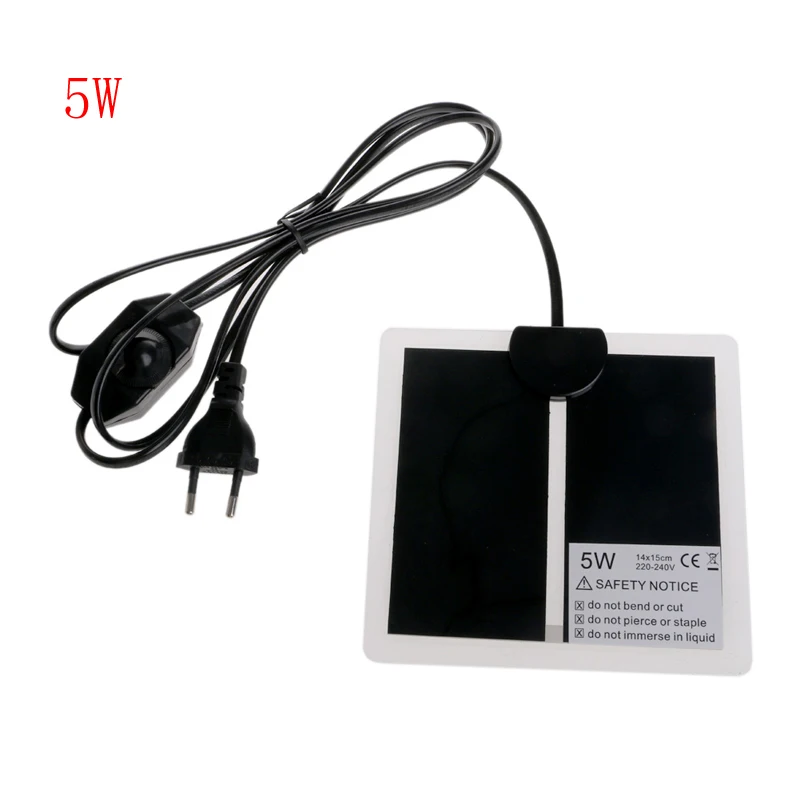 

Прочный Террариум с подогревом G5AB, нагревательный коврик 5 Вт для черепахи, змеи, ящерицы, лягушек, пауков