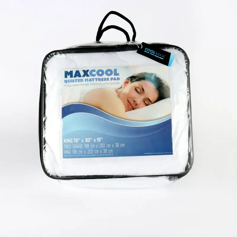 

Quilted Mattress Pad ( Size), Hypoallergenic, Breathable, Soft, Moisture Wicking, White