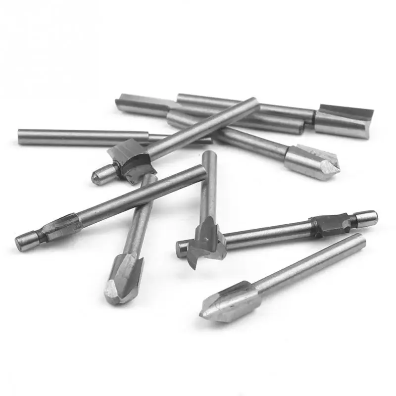 10 шт. биты из быстрорежущей стали фреза по дереву подходит для набора вращающихся