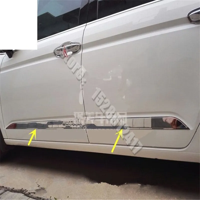

car accessories for Volkswagen VW Touran L 2016-2021 Stainless steel Car body side moldings side door decoration Car styling