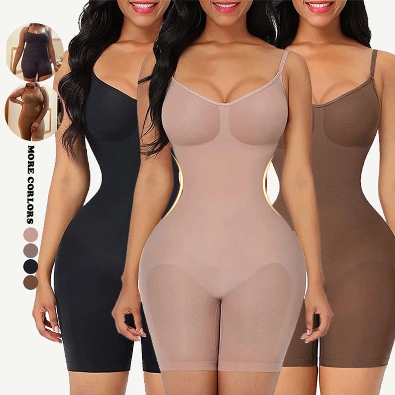 

SURE For Women Control Tummy Mid-Thigh Shorts Shaper Shaper Fajas Bodysuit Women Bust YOU Pant Seamless Body Open LIKE Shapewear