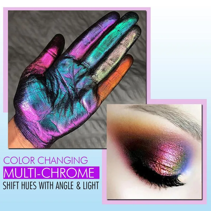 4 Color Chameleon Eye Shadow Pigment Long Lasting Bright Shiny Glitter Eyeshadow Powder Multi-Chrome Shade Shifting Pigments images - 6