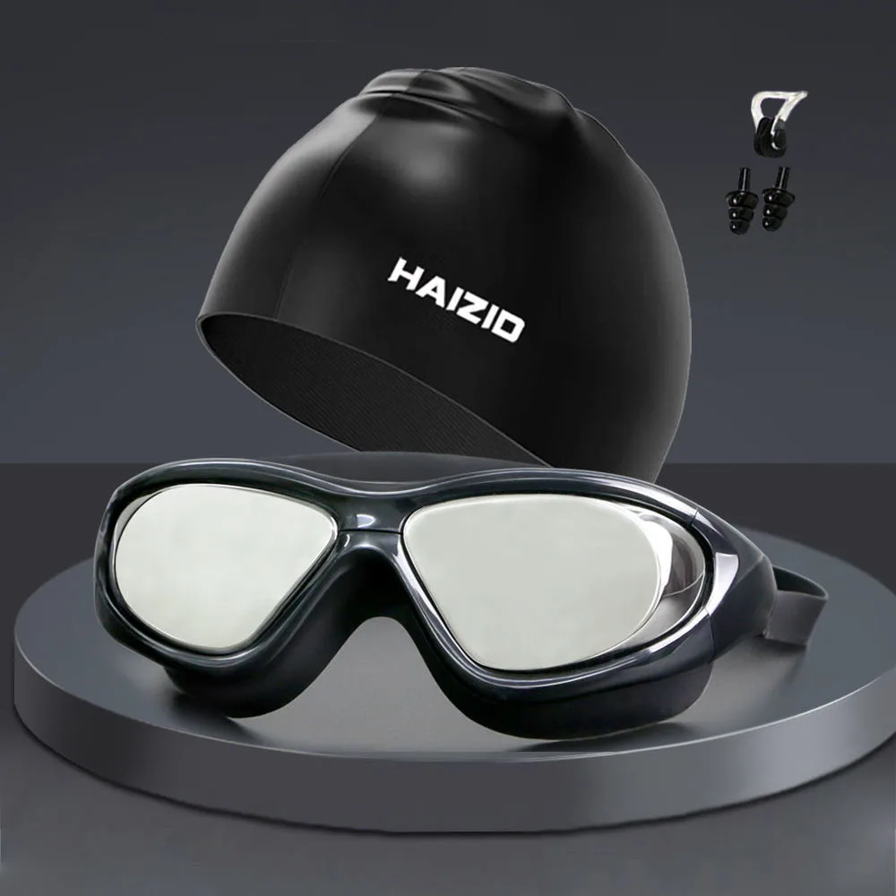 

Swim Goggles Professional HD Anti-UV Electroplating Swimming Goggles Glasses Large Frame Silicone Men Women Swimming Anti-Fog