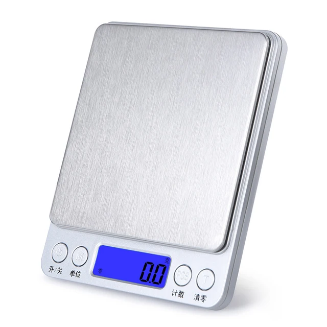 LISM 500G/3KG High Precision Kitchen Electronic Scale High Sensitivity Digital Scale 0.01g Precision Coffee Jewelry Weighing 5