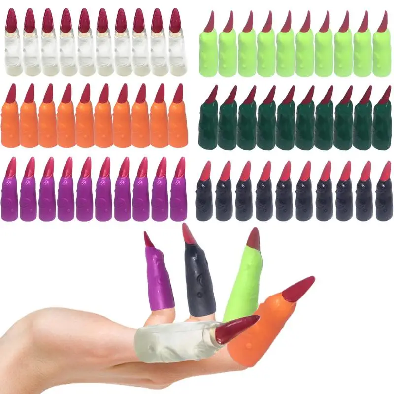 

Искусственные Когти для Хэллоуина, косплей, маникюры для Хэллоуина, многоразовые страшные гвозди для Хэллоуина, страшные гвозди для Хэллоуина, косплей