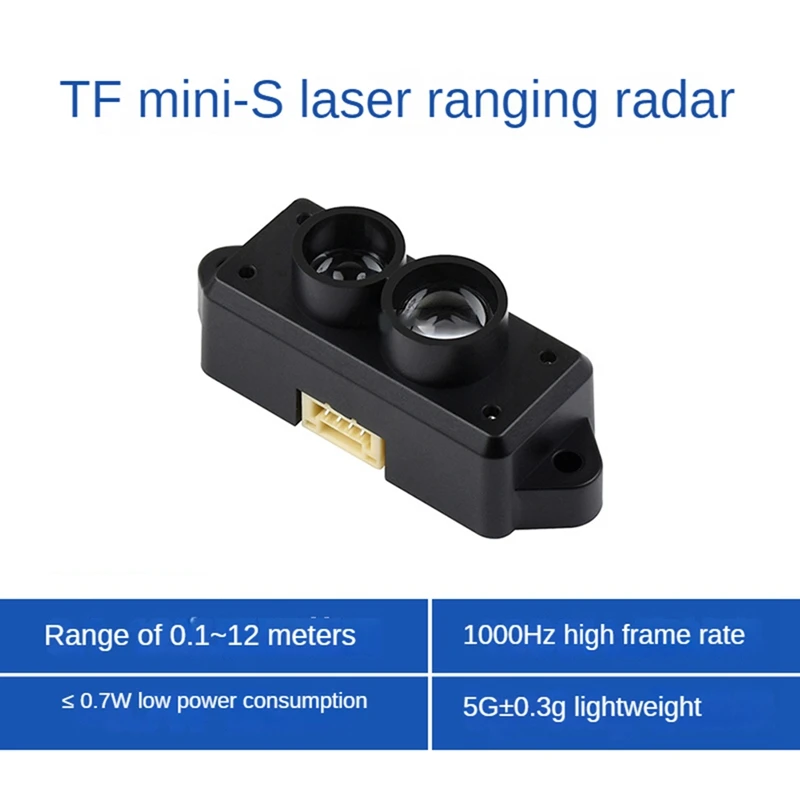 Комплект модуля датчика дальномера лидара Tfmini-S измерение дальности 12 м