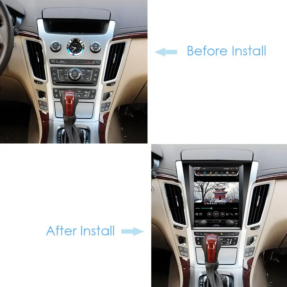 Экран для Cadillac CTS 2007 - 2014 Android 13 0 автомобильный радиоплеер GPS навигатор