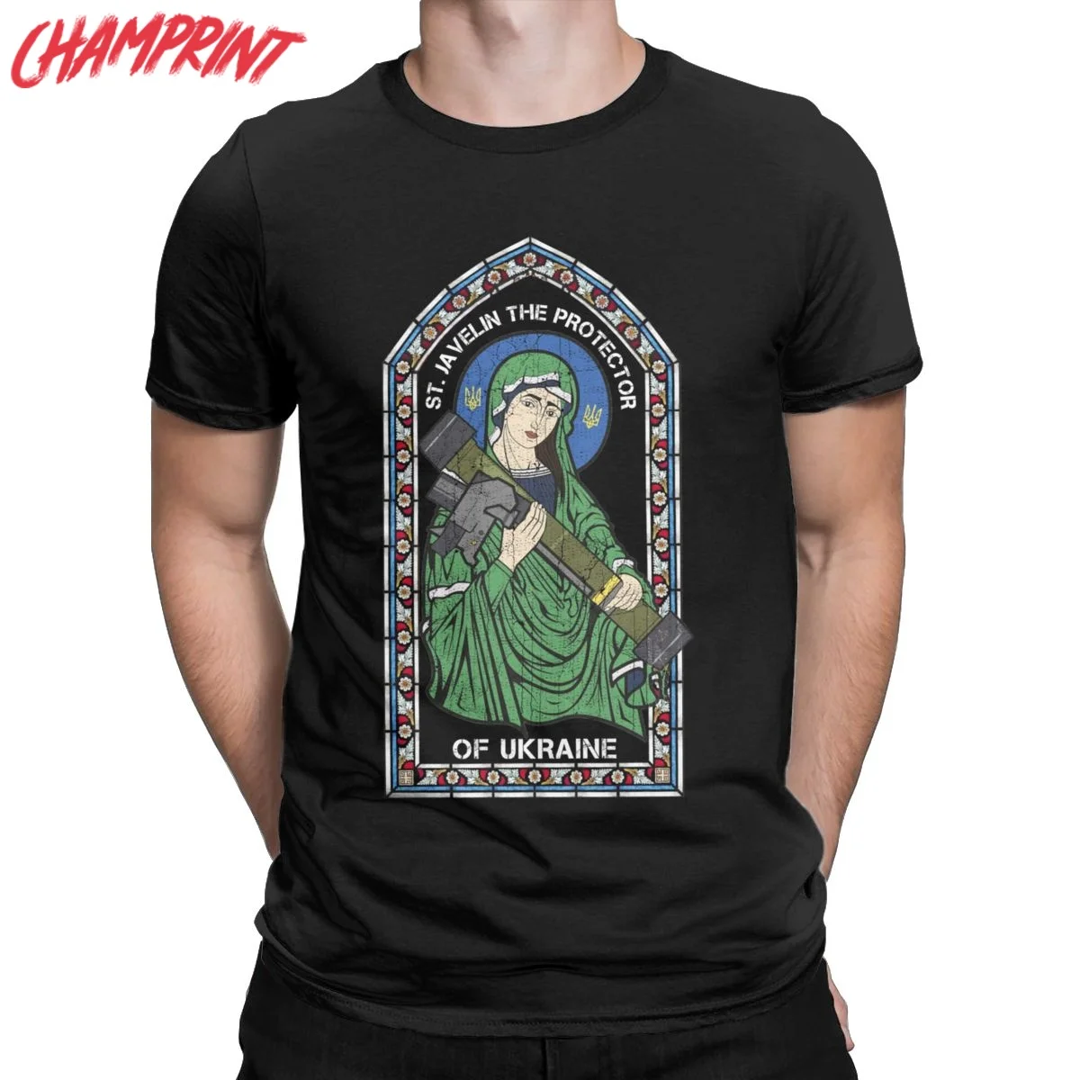 

Мужская футболка из чистого хлопка с коротким рукавом