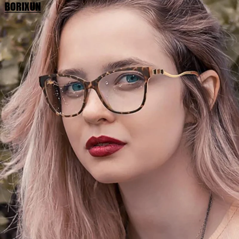 

Vintage Anti Blue-Ray Glasses Frame Women Reading Goggle Blue Light Proof Eyeglasses Computer Transparent Optical Eyewear