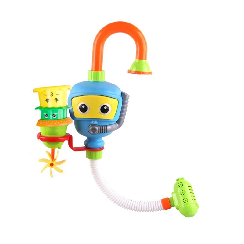 

Baby Bath Toy Bathtub Toy Diver Game Pool Water Toys Windmill With 3 Stackable And Nesting Cups Submarines And Spout