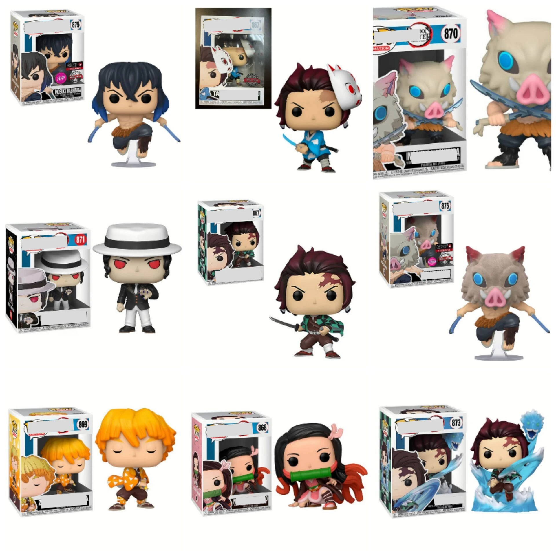 

FK POP Anime Demon Slayer Figure Kimetsu No Yaiba Action Figures Kamado Tanjirou Kamado Nezuko Toy Figures Collection Model Toys