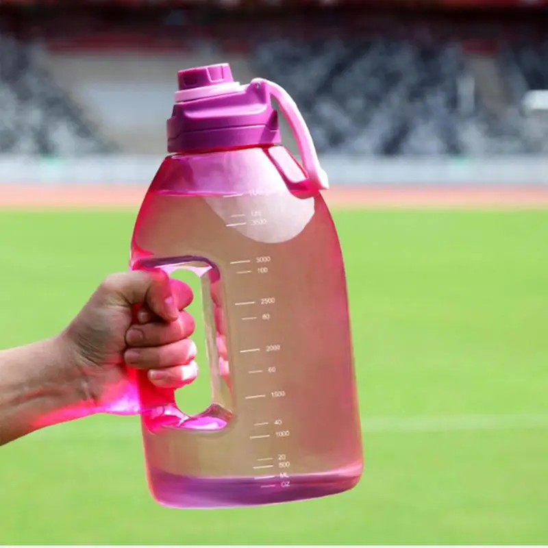 

Motivational Water Bottle With Time Marker Flip-lid Leak-proof Sports Water Bottle For Fitness Camping Outdoor Family Activities