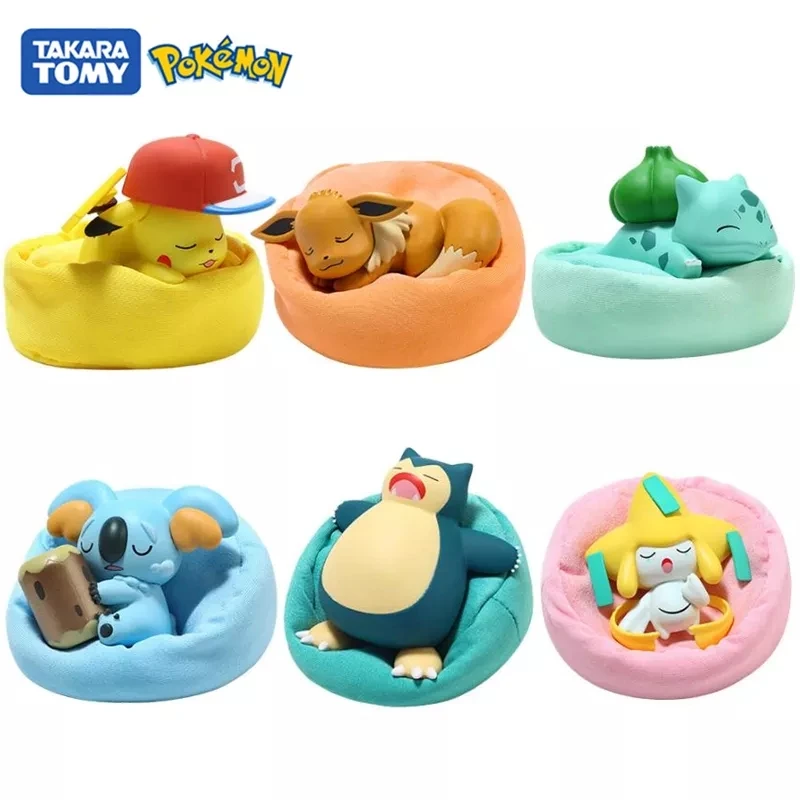 

Фигурки из серии Покемон сон кавайные Пикачу Eevee Komala храп Jirachi Мультяшные игрушки Звездная экшн-фигурка подарок на день рождения
