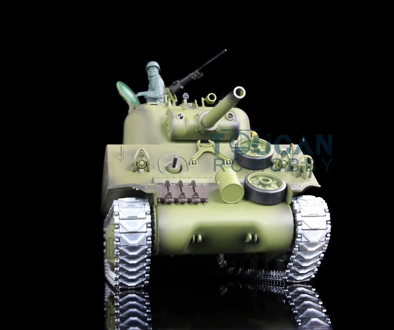 HENG LONG 7.0 Модернизированный радиоуправляемый танк M4A3 Масштаб 1/16 2 4G Sherman RTR Танк с