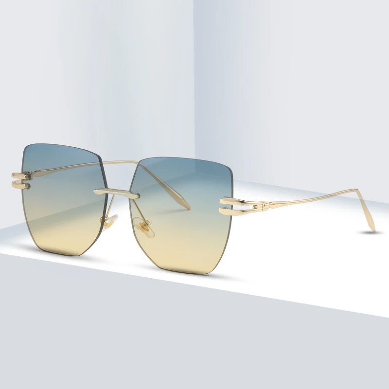 2024 Женские Солнцезащитные Очки В Стиле Ретро С Градиентом Брендовые