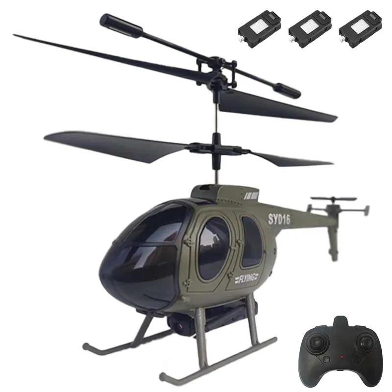 

SY016 RC Helicopter Military 4ch LED Lights Altitude Hold Remote Control Helicopter For Adults Birthday Gifts Toys