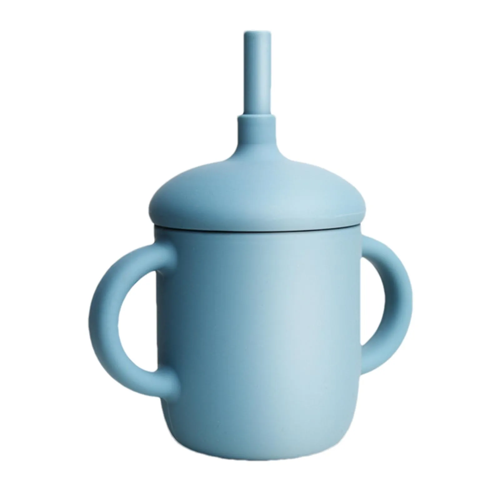 

Silicone Baby Straw Cup Sippy Cup With 2 Handlers Sippy Cup With 2 Handlers Soft Water Drinking Cups For Baby Shower Gifts