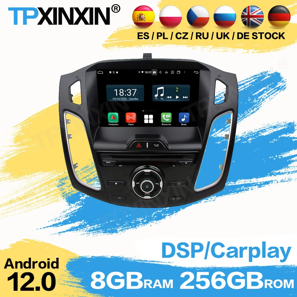 

Автомобильный радиоприемник Coche с Bluetooth Android для Ford Focus 2012 2013 2014 2015 GPS-навигация автомобильный мультимедийный стереоприемник