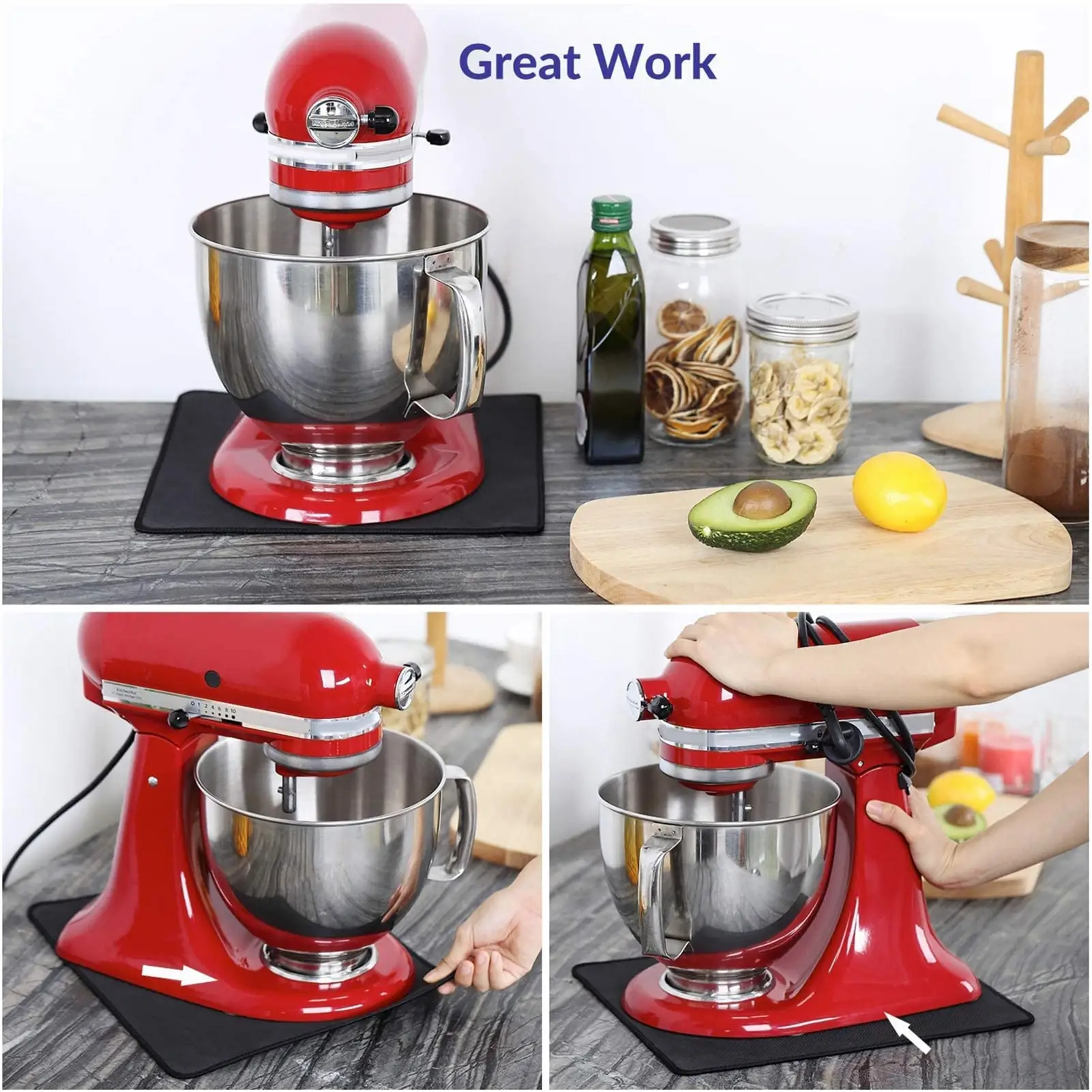 

Coffee Maker Sliding Mat For Countertops 4pcs Kitchen Appliance Movers Sliders Sliding Mats For Countertop Appliances Mixer