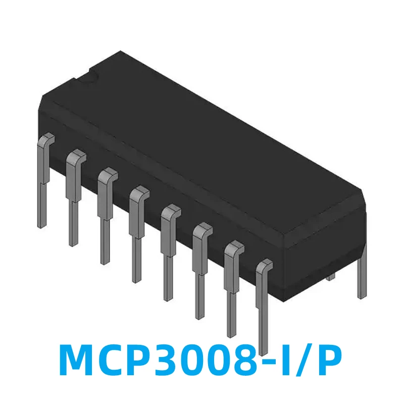 Оригинальный новый оригинальный адаптер DIP-16 MCP3008-I IC A/D, с прямой штепсельной вилкой, 1 шт.