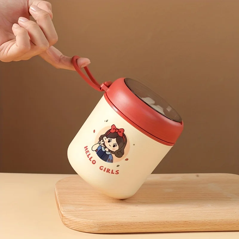 Портативная Герметичная Чашка Для Супа Из Нержавеющей Стали 304 С Крышкой И Ложкой