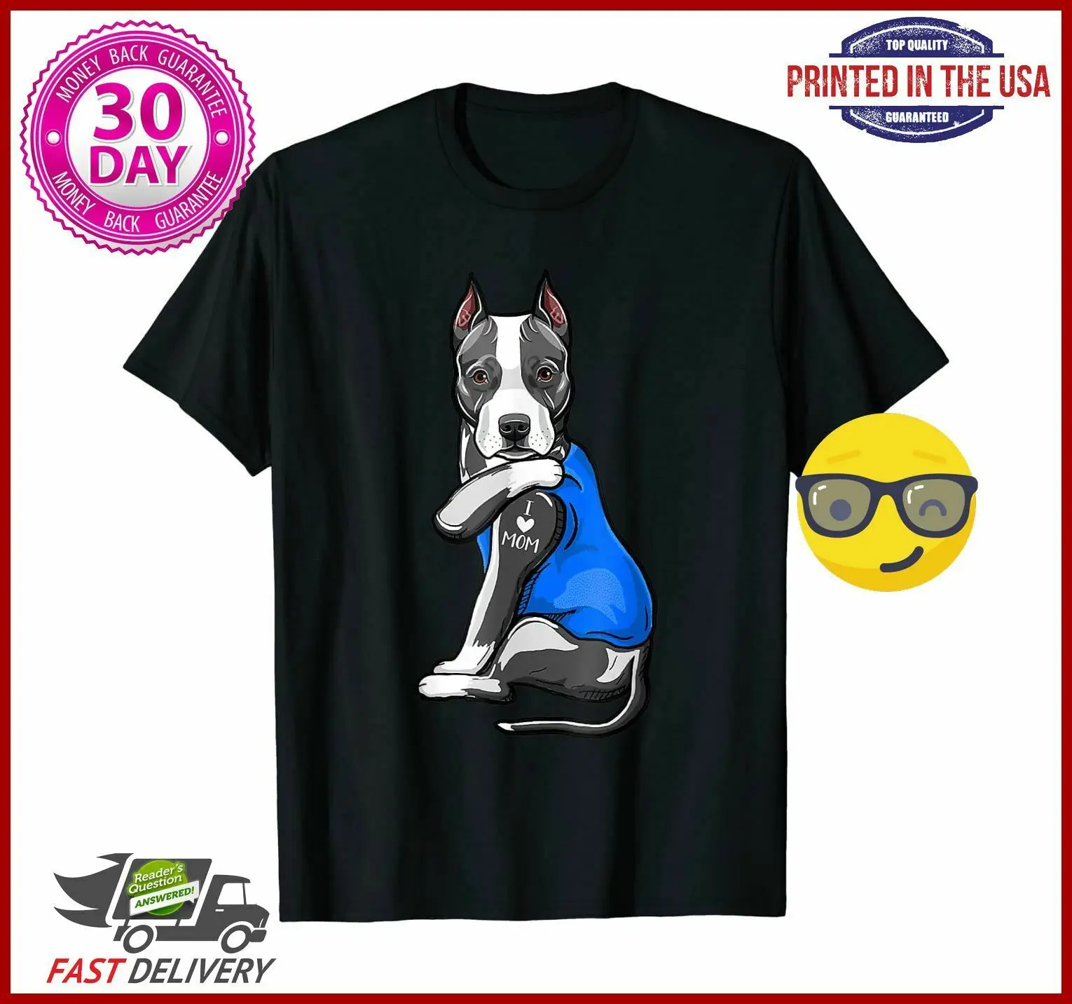 

Футболка унисекс с принтом «I Love Mom»