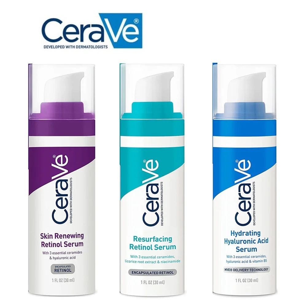 

Сыворотка CeraVe с гиалуроновой кислотой/ретинол для восстановления кожи/Увлажняющая восстанавливающая против старения ретинол уход за чувствительной кожей 30 мл