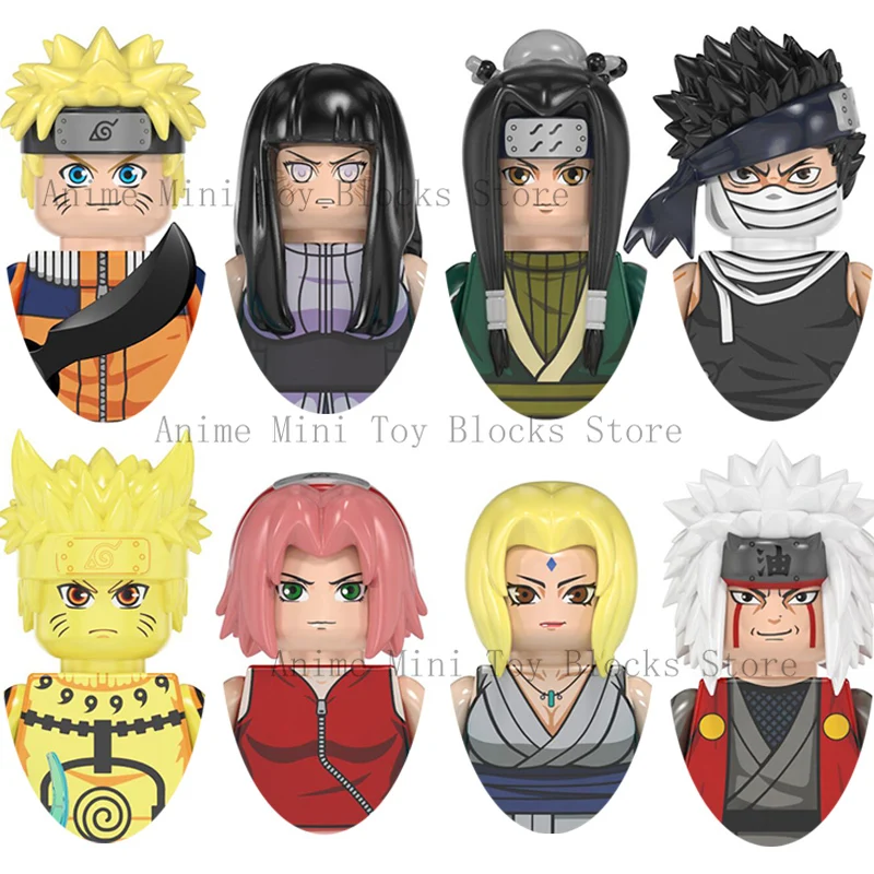 

WM6107 Naruto Building Blocks Anime Bricks Sasuke Kakashi Akatsuki Mini Action Toy Figures Assembly Toys Birthday Gifts