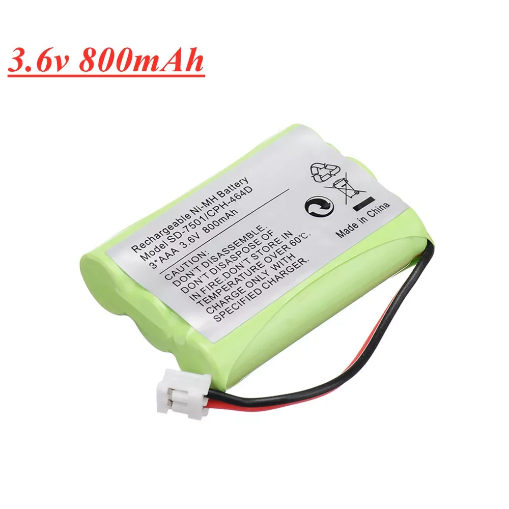 

NEW2023 3.6V 800mAh AAA NiMH Battery for Motorola SD-7501 V-Tech 89-1323-00-00 AT & T Lucent 27910 CPH-464D Cordless Home Ph