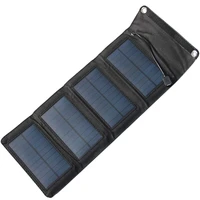 usb port 7w solar charger 5v foldable portable solar phone charger solar panel compatible with mobile phone tablet etc
