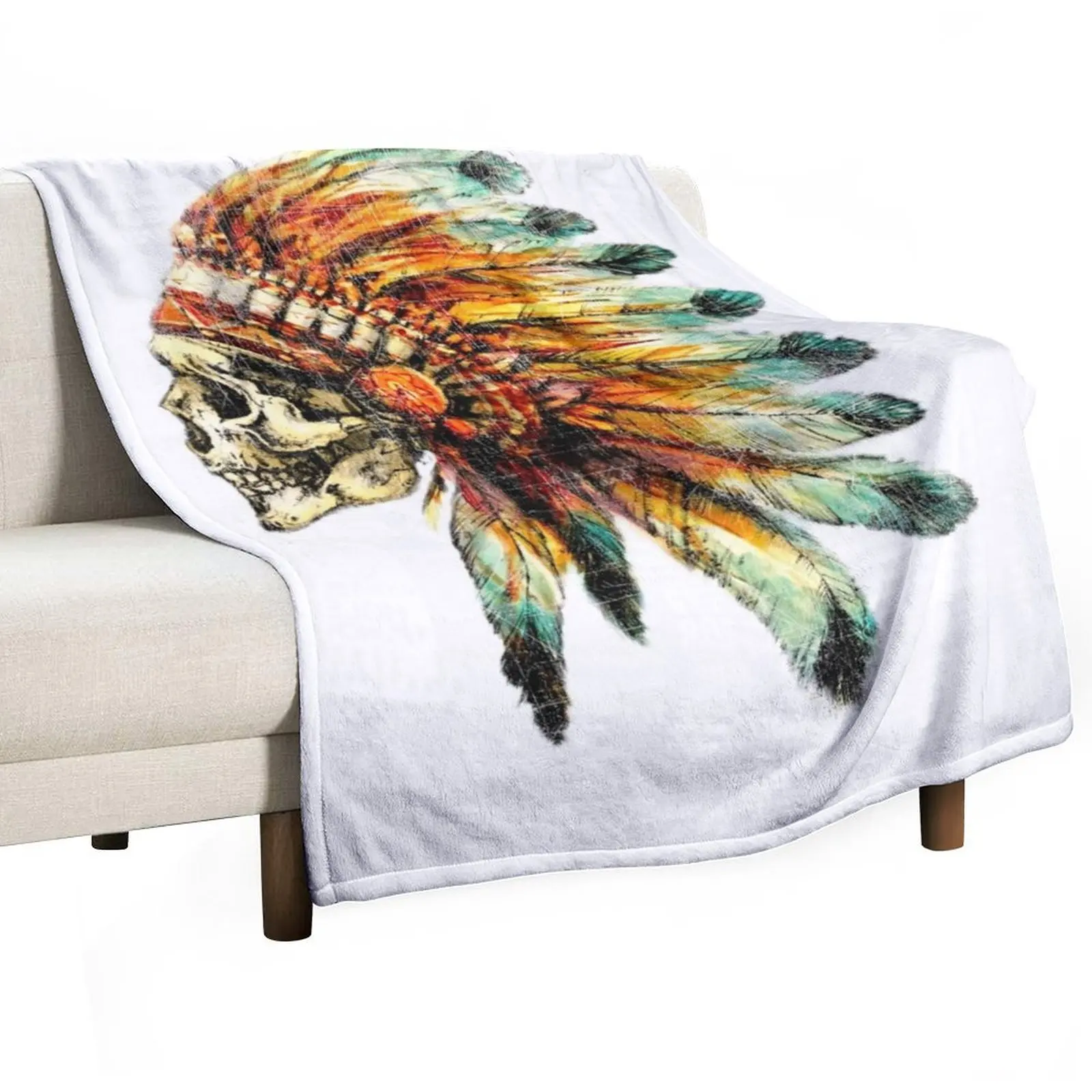 Оригинальное американское одеяло с черепом chiф милые свободные одеяла