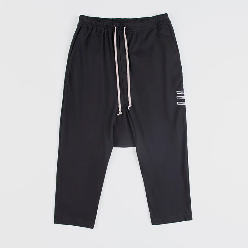 2021s Hip Hop Rick Man Pants Knitted Pants Men's Clothing Streetwear Techwear Traf Sweatpants Women's Pants Calf-length Pants