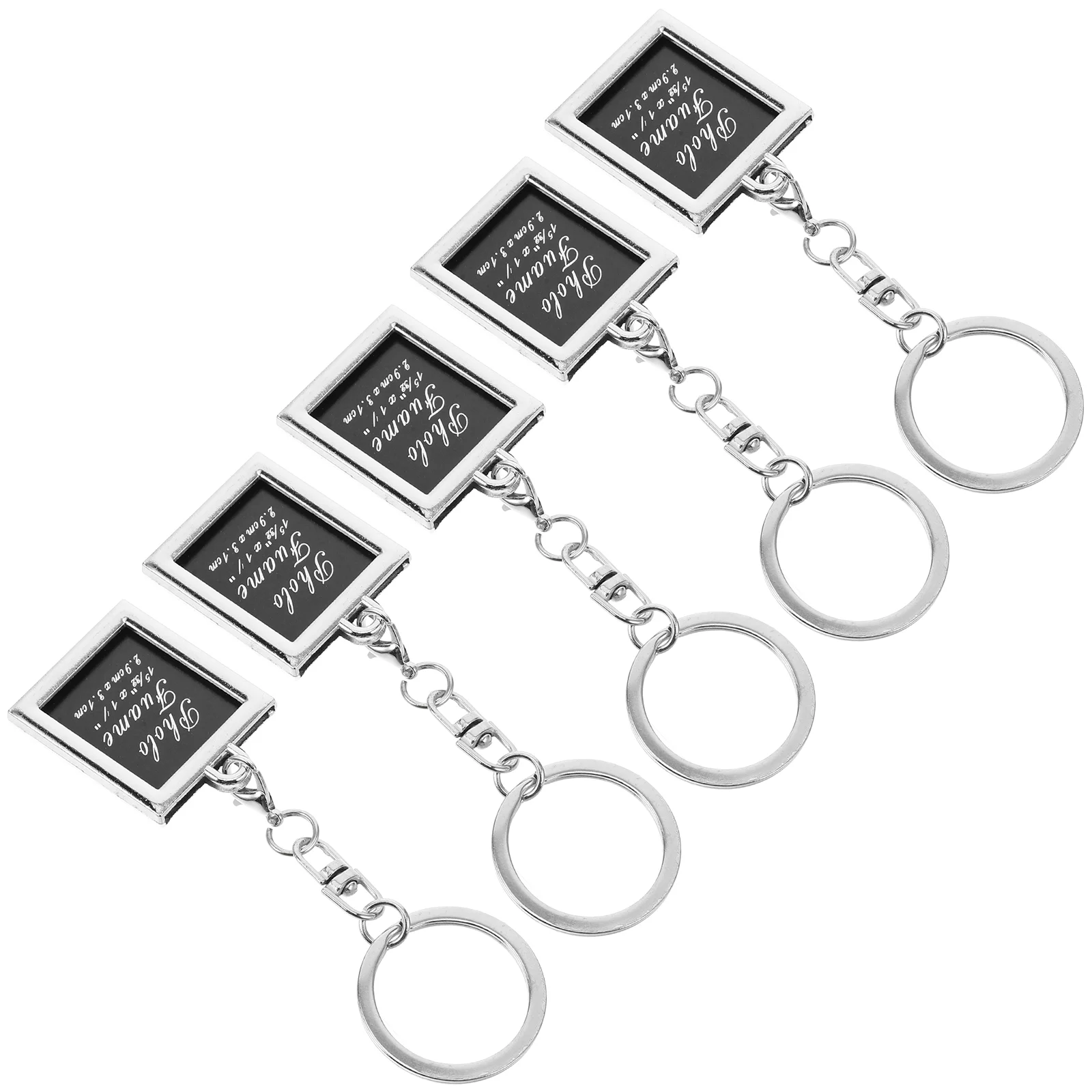 6 шт. модная мини-рамка для фото металлические брелки брелоки брелок подарок пары