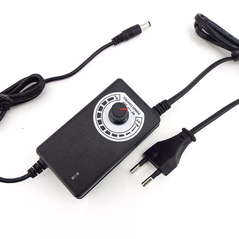 Регулируемый адаптер питания для светодиодной ленты 220 В переменного тока в 3 5 9 12