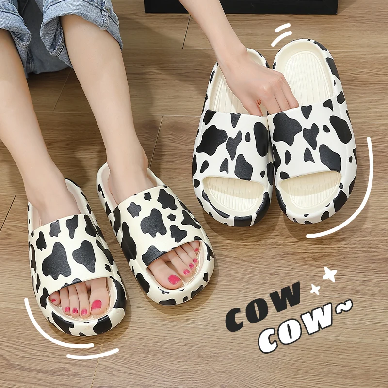 Шлепанцы мужские летние бычья кожа Нескользящие пляжные сандалии на платформе