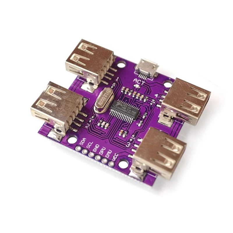 204 CJMCU-204 USB 2.0 HUB 4-портовый модуль контроллера Высокоскоростной DC 5 В 500 мА