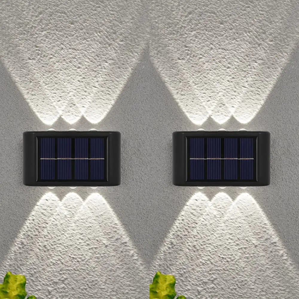 

6/8/10 Led Solar Up Down Wall Lights Solar Lights Outdoor Fence Solar Porch Light Waterproof Outdoor Decorative Lighting Garden