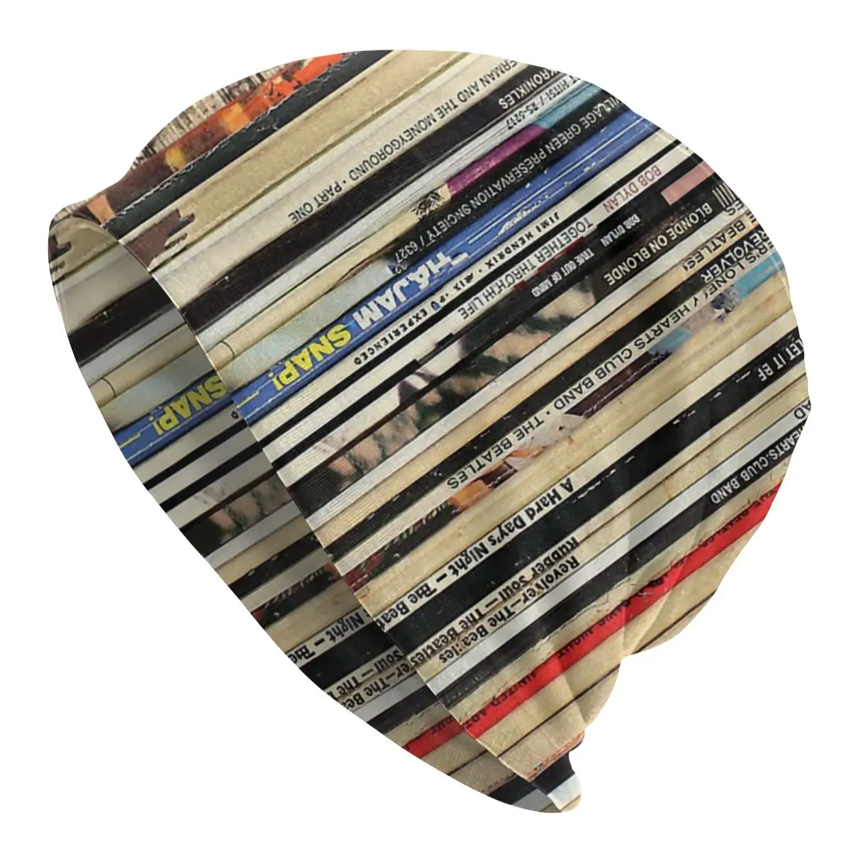 

Bonnet Hats Rock Music Men Women's Knitting Hat Rock Vinyl Records Winter Warm Cap Beanies Caps