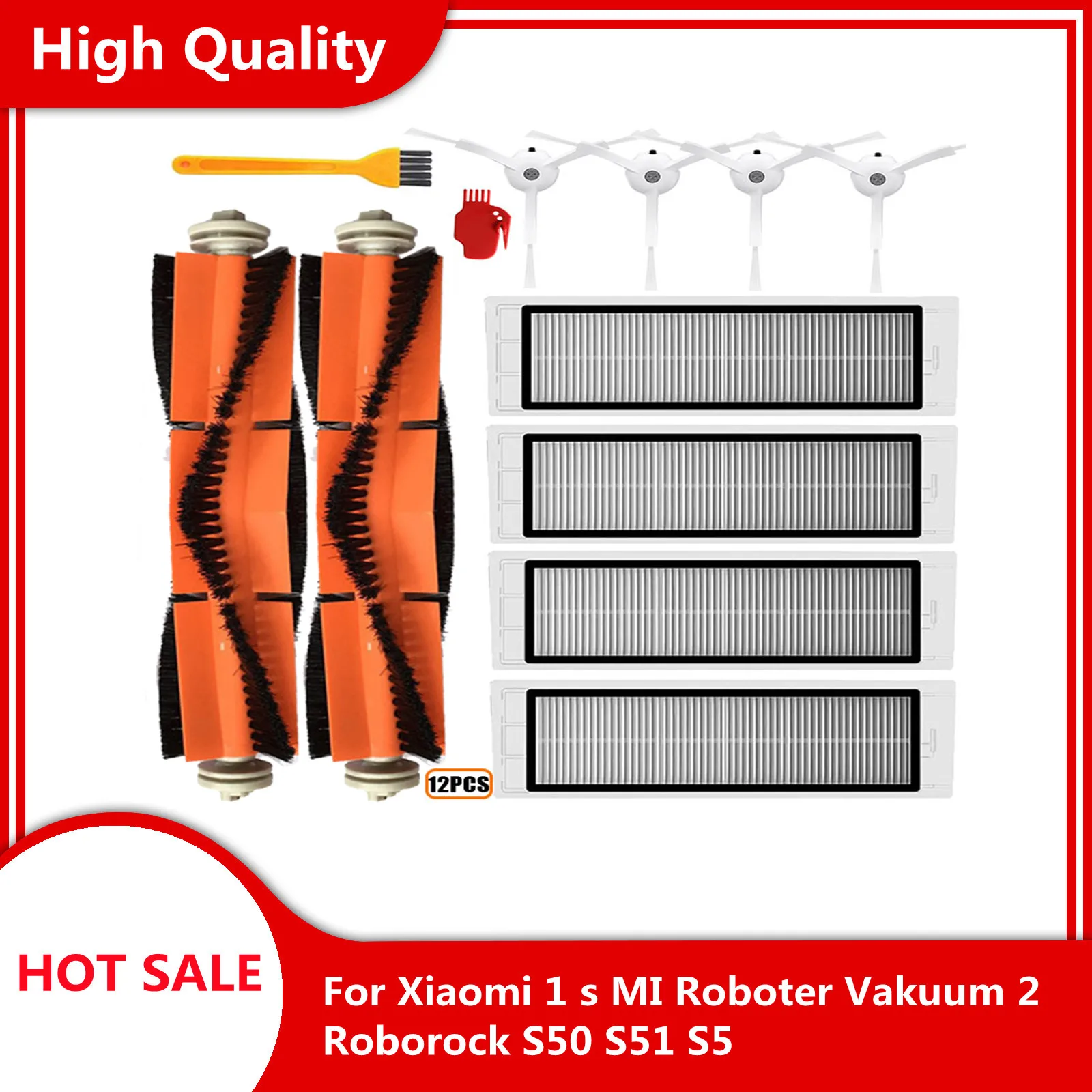 Filtro Hepa Spazzola Laterale Spazzola Principale Scatola Antipolvere Per Xiaomi 1 S Mi Robot Vacuum 2 Roborock S50 S51 S5 Accessori Per Aspirapolvere
