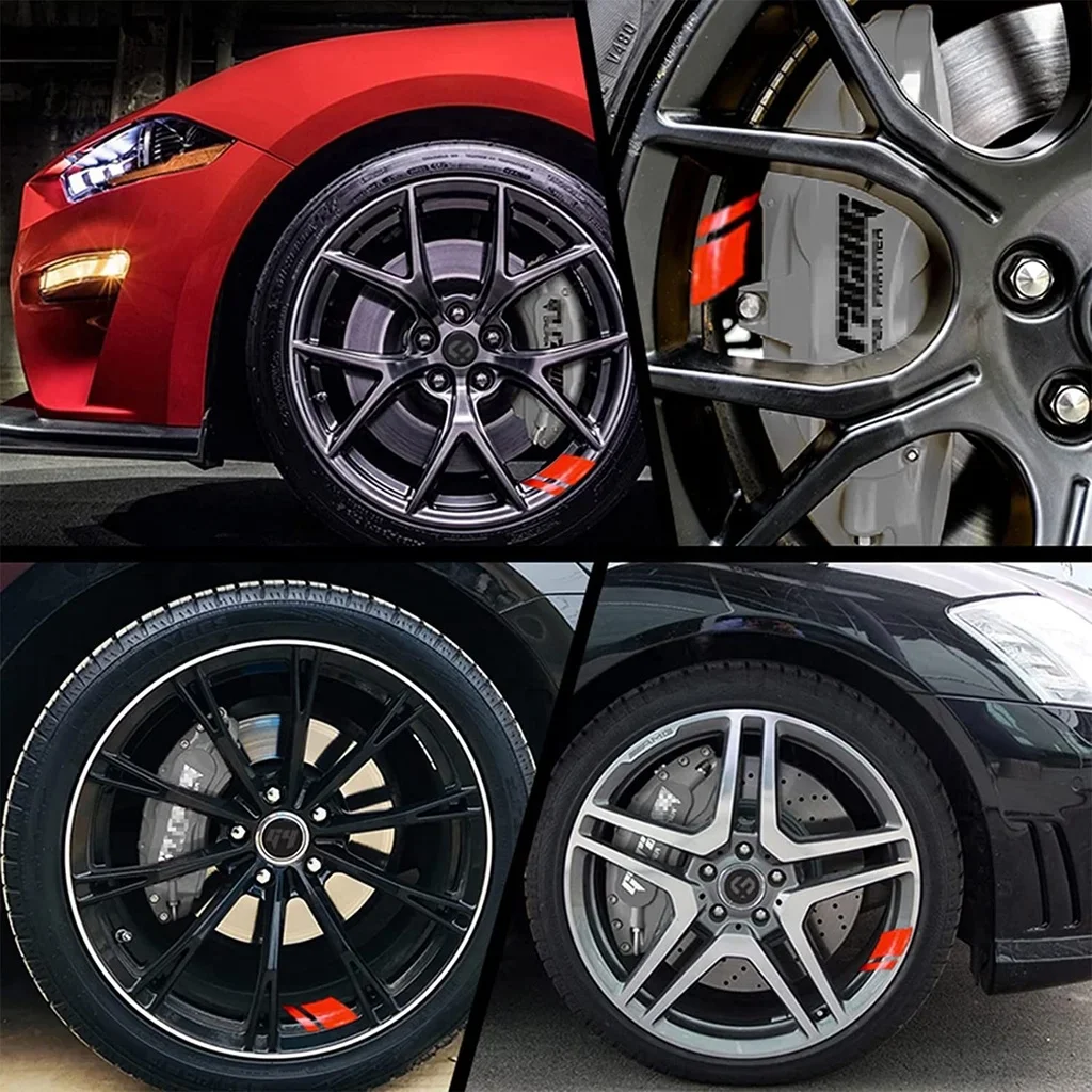 Светоотражающие виниловые наклейки на обод колеса автомобиля 18-21 дюймов с