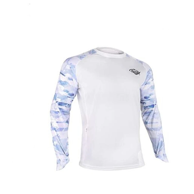 

Рубашка с длинным рукавом, быстросохнущие свитшоты, мужские футболки для рыбалки, Повседневная трендовая УФ-футболка для рыбалки Bassdash UPF 50, ...