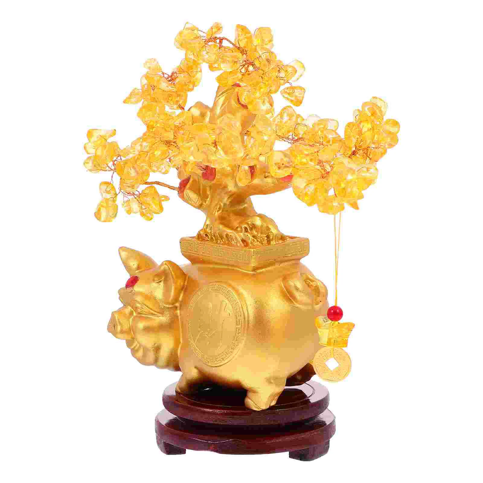 

1PC Creative Practical Desktop Adornment Party Adornment Lucky Tree for Party Home Decor Ornament