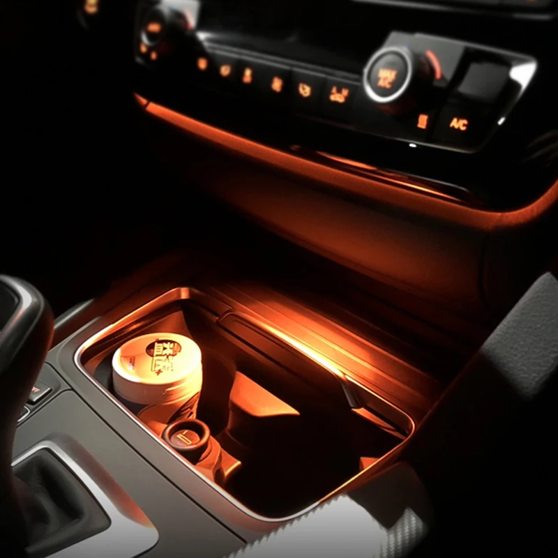 

Car Interior Ashtray Light Upgrade For BMW F30 F31 F32 F33 F34 F36 F80 3 4 Series Central Cup Holder Ashtray Ambient Light Lamp