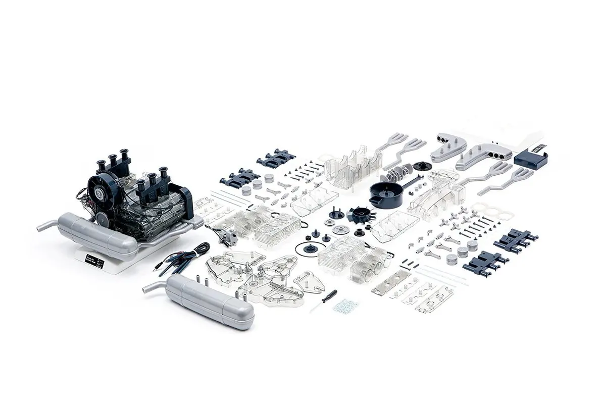 Германия 911 шестицилиндровая мини-модель двигателя сборная игрушка с двигателем