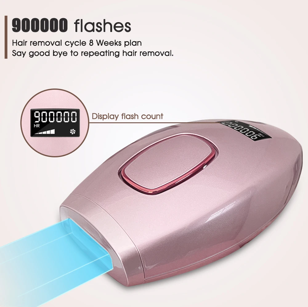 BOI Professional 900 000 вспышек бикини IPL импульсов лазерное устройство для удаления волос постоянный электроэпилятор для женского лица.