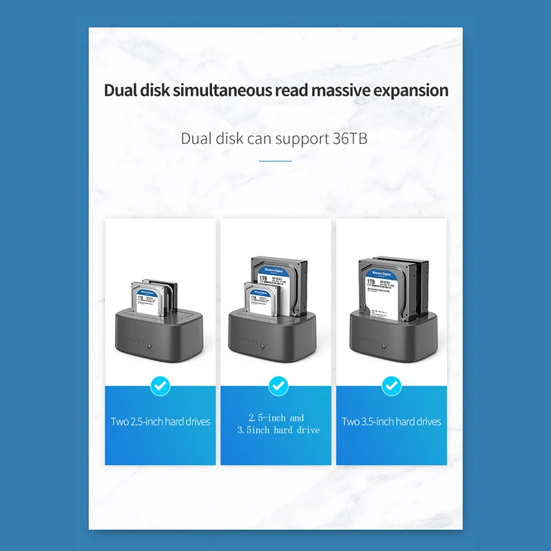 Станция клонирования жестких дисков UnionSine с автоматическим преобразованием SATA в