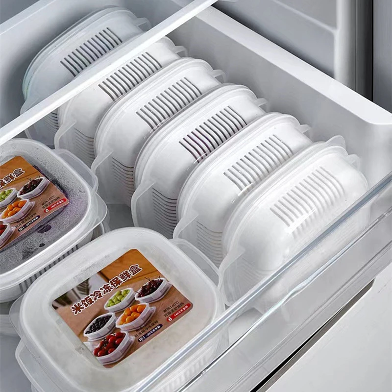 Пищевая пластиковая коробка для хранения продуктов питания порционная