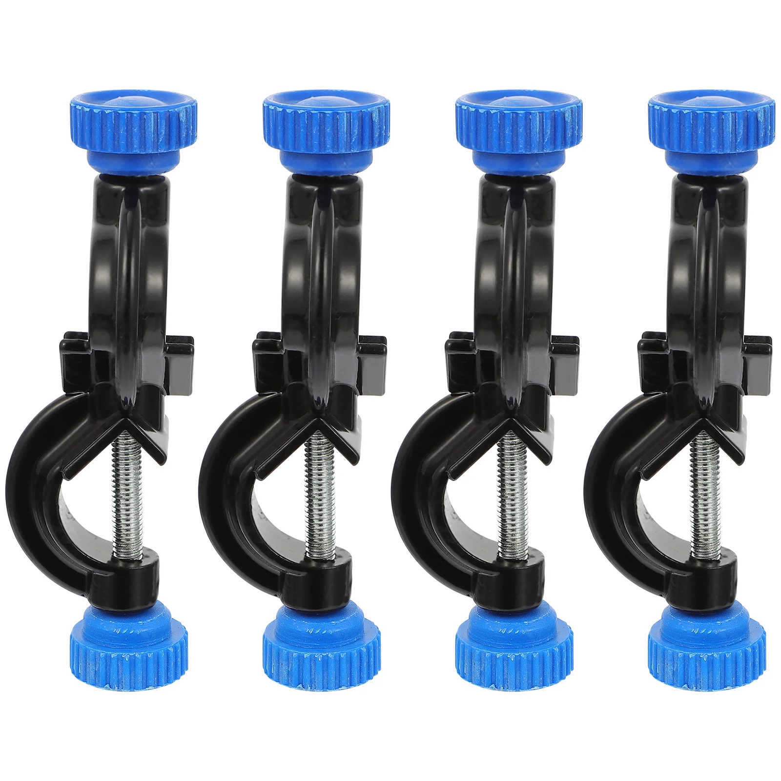 

4 Pcs Iron Stand Accessories Black Right Angle Clamp Boss Head Clip Holder Support Aluminum Laboratory Supplies